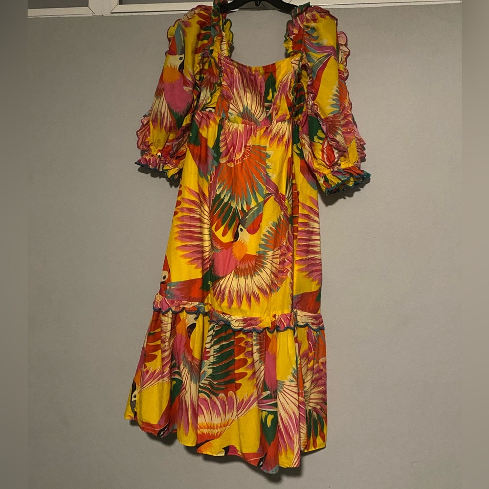Farm Rio Ruffle Midi